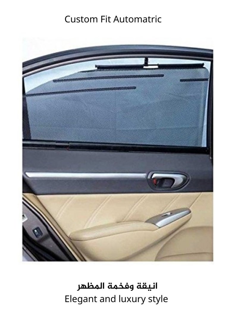 Roll-Up Sunshade for For Hyundai sonata 2011 2012 2013 2014 – UV Protection, Custom Fit - Image 3