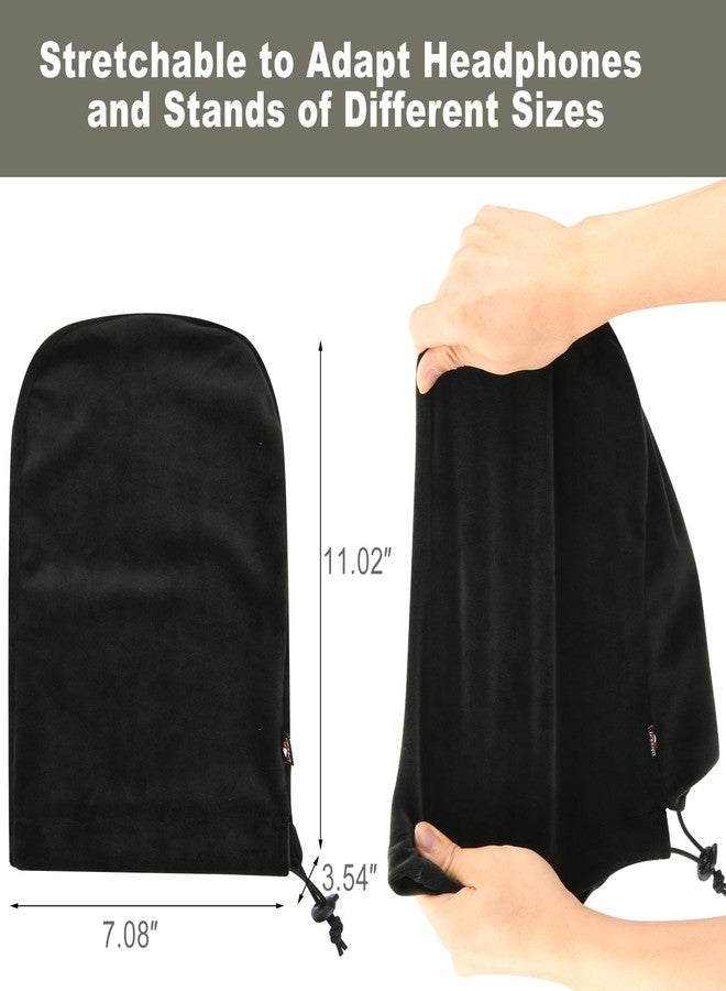 TXEsign Headphone Dust Cover Stretch Protective Cover Compatible with Most Over-Ear Headphones/Gaming Headsets, Dust Case Soft Sleeve with Elastic Band for Headphone and Headset Holder - Image 4