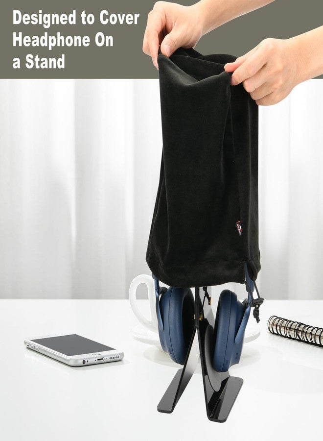 TXEsign Headphone Dust Cover Stretch Protective Cover Compatible with Most Over-Ear Headphones/Gaming Headsets, Dust Case Soft Sleeve with Elastic Band for Headphone and Headset Holder - Image 2