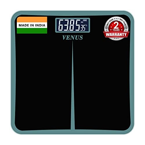 Venus (Made in India) Electronic Digital Personal Bathroom Weight Machine for Body Weight upto 180 kg Weighing Scale with 24 Months Warranty - Image 1