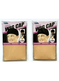 4 pieces Light Brown Stocking Wig Caps Stretchy Nylon Wig Caps for Women