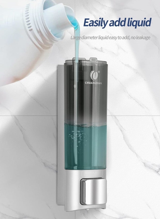 CHUANGDIAN Single 200ML Soap Dispenser Bathroom Wall Mounted Shower Gel Shampoo and Conditioner Dispenser Kitchen Dish Detergent Container Hand Body Wash Liquid Soap Dispenser for Home Hotel Restaurant - Image 2