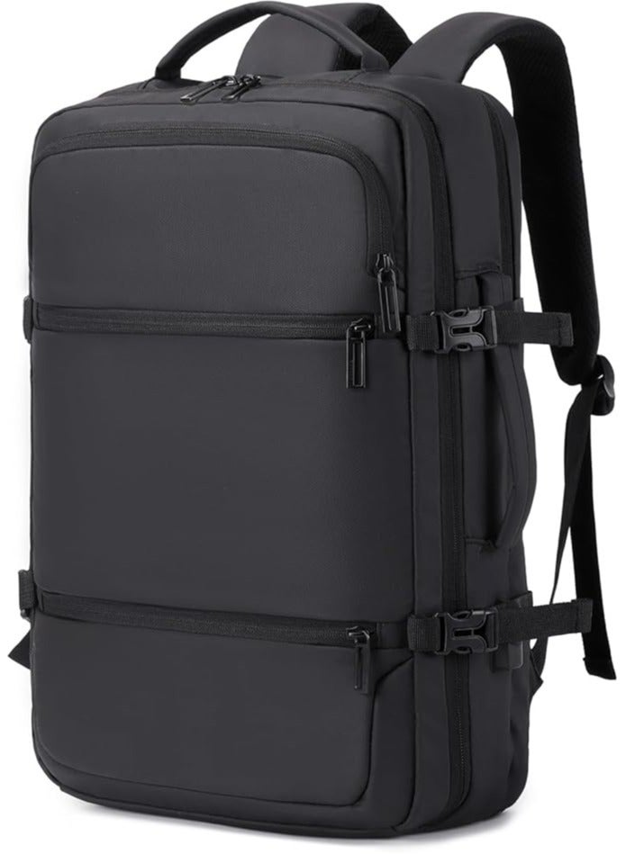 Rahala unisex backpack waterproof, suitable for travel and work USB port RL2026 Black  - Image 1