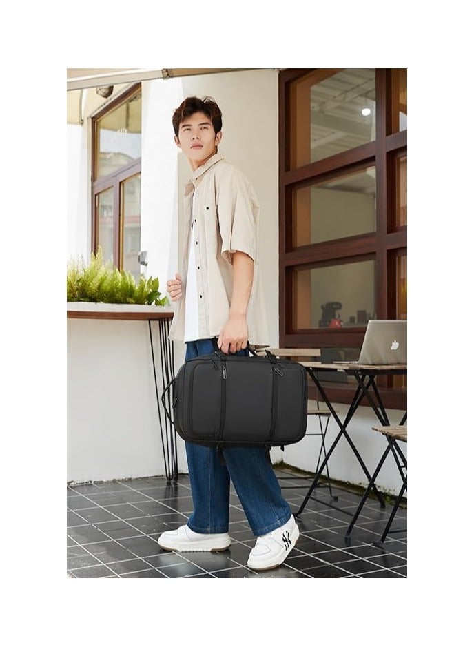 Rahala unisex backpack waterproof, suitable for travel and work USB port RL2026 Black  - Image 4