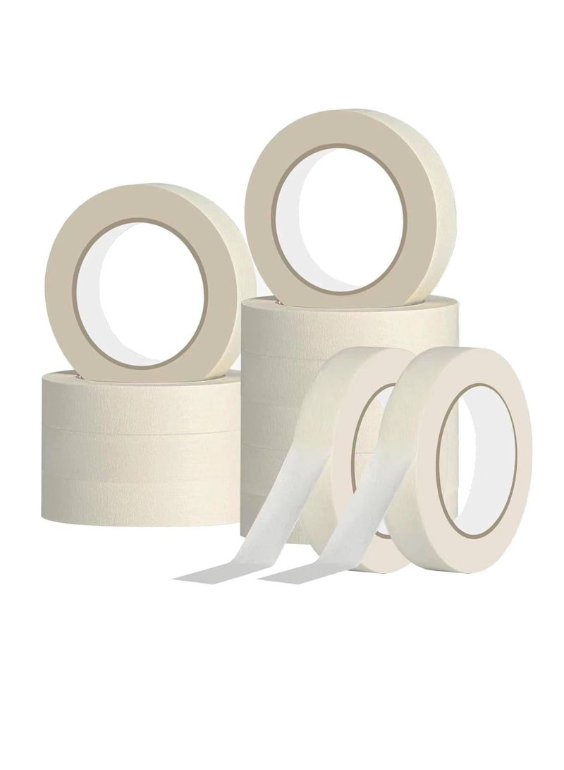 إي سي في في شريط لاصق فاخر، 12 لفة، 1 بوصة × 20 ياردة، شريط ورقي متعدد الأغراض للرسم، ووضع العلامات، والبستنة، والتغليف، والأعمال الفنية، والمدارس، والمكاتب، والجراجات، والمصانع، والاستخدامات الصناعية - Image 1