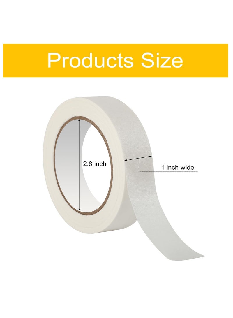 إي سي في في شريط لاصق فاخر، 12 لفة، 1 بوصة × 20 ياردة، شريط ورقي متعدد الأغراض للرسم، ووضع العلامات، والبستنة، والتغليف، والأعمال الفنية، والمدارس، والمكاتب، والجراجات، والمصانع، والاستخدامات الصناعية - Image 2