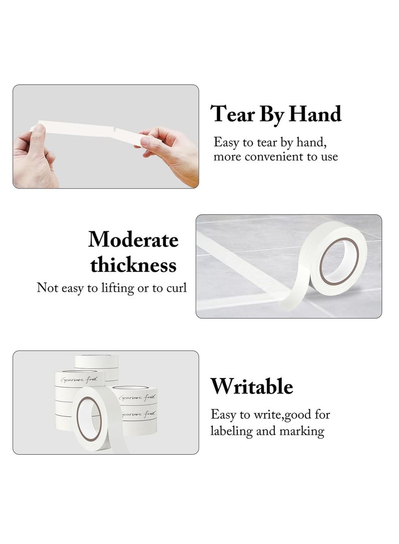 إي سي في في شريط لاصق فاخر، 12 لفة، 1 بوصة × 20 ياردة، شريط ورقي متعدد الأغراض للرسم، ووضع العلامات، والبستنة، والتغليف، والأعمال الفنية، والمدارس، والمكاتب، والجراجات، والمصانع، والاستخدامات الصناعية - Image 3