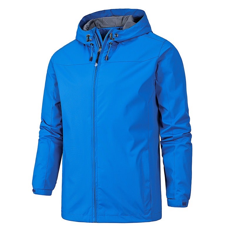 Qi Ta Men's Outdoor Waterproof Breathable Windbreaker Jacket Unisex Couple Style All-Season Hiking Shell - Image 5