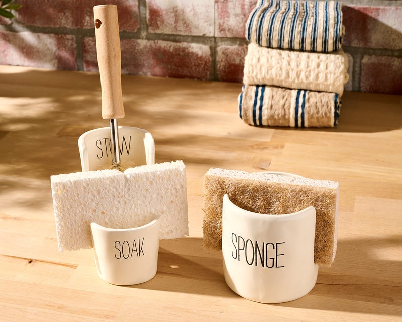 Mud Pie Soap Pump and Sponge Holder - Image 2