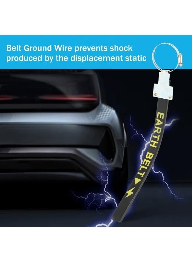 Uliova Universal Car Anti Static Strip, Vehicle Grounding Strap, Flexible Static Electricity Eliminator Belt for SUV Exterior Accessories Black - Image 5
