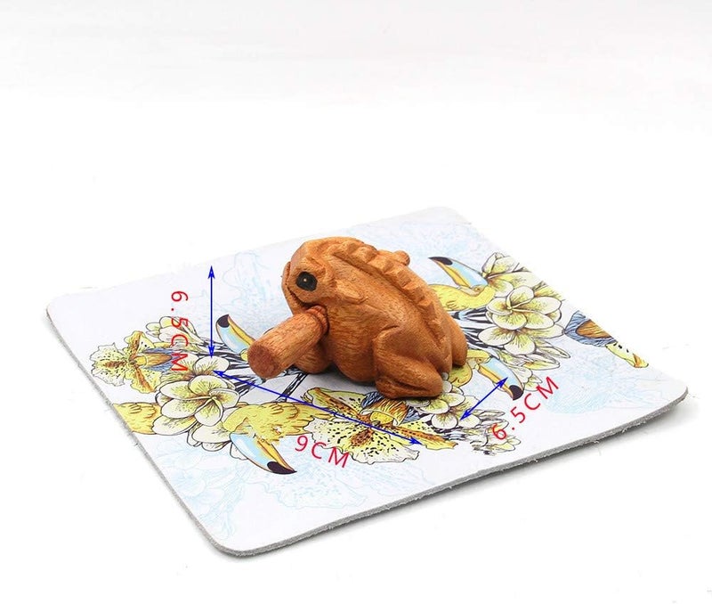 Symphony Wire Symphony Wooden Frog, Feng Shui Lucky Frog Wood Frog Guiro Rasp Instrument Tone Block (L) - Image 2