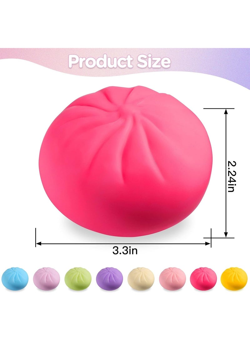 Meetion 1pc Random Color Dumpling Squishy Mystery Box, Viral Squishy Dumpling Toy, Bao Bun Squeeze Stress Relief Fidget Toys for Holiday & Birthday Gifts - Image 5