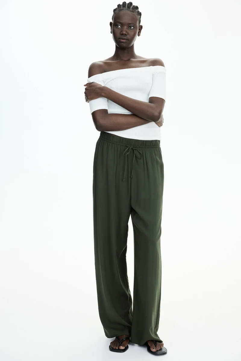 H&M Wide pull-on trousers