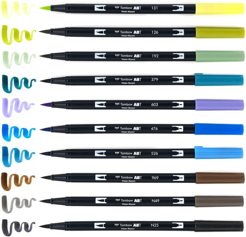 Tombow 56169 Dual Brush Pen Art Markers, Landscape, 10-Pack. Blendable, Brush and Fine Tip Markers - Image 5