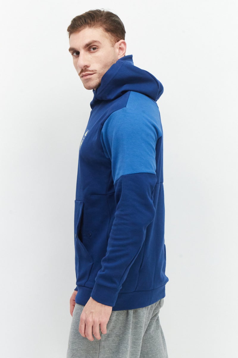 Adidas Men Sportswear Fit Long Sleeve Training Hoodie, Navy Blue  - Image 2