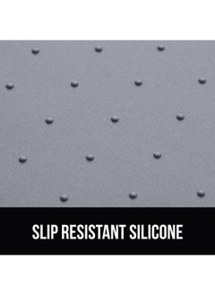 Gorilla Grip GORILLA GRIP 100% Waterproof Raised Edge BPA Free Silicone Pet Feeding Mat, Dog Cat Food Mats Contain Spills Protects Floors, Placemats for Cats and Dogs Water Bowl, Pets Accessories 28x18 Gray  - Image 4