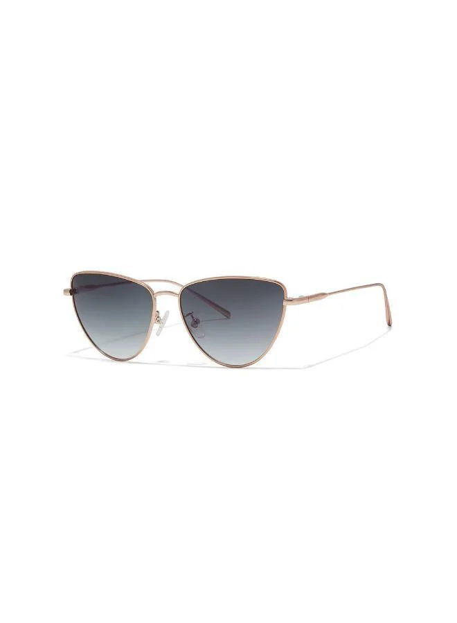 30Sundays Eira,Women Sunglasses, Cat Eye Sunglasses, UV Protection: UV400 (Rose Gold,Blue)