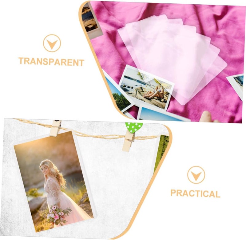 NUOBESTY 100 Sheets Thermal Laminating Film Pouches Clear PVC Photo Protective Laminating Sheets for Id Cards Business Cards Menus Documents Fade Resistant - Image 5