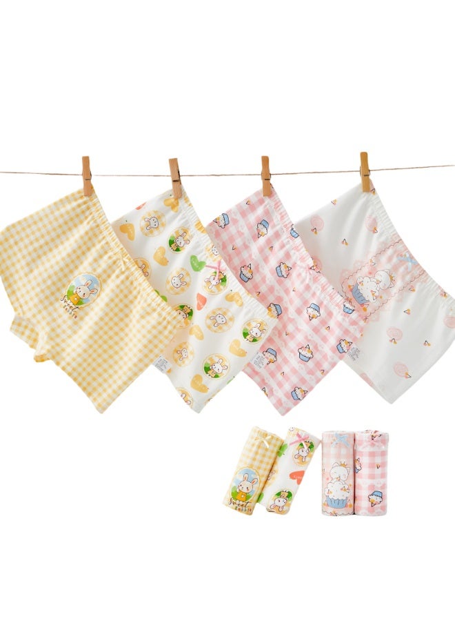 KUYING New Comfortable Skin friendly Breathable Underwear Set 0f 4