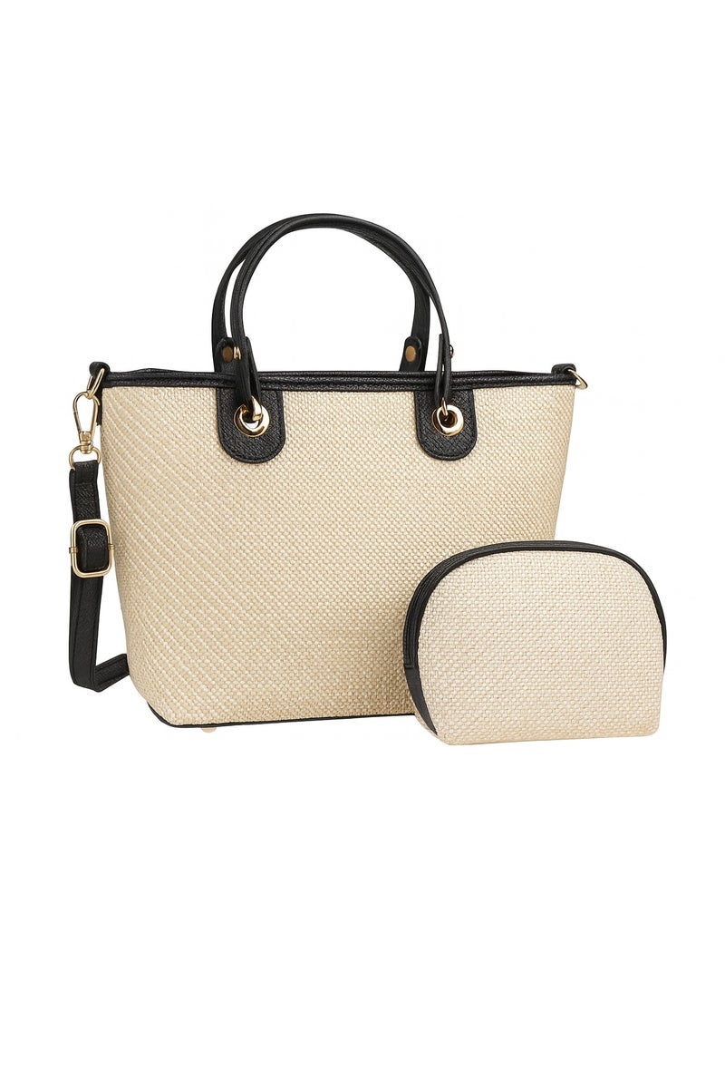 Elegant Women’s Summer Tote Bag with Inner Pouch – Stylish & Practical Design  - Image 2