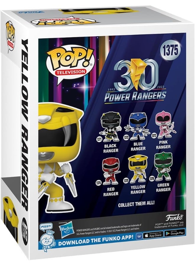 Funko Funko Pop! TV: Mighty Morphin Power Rangers 30th - Yellow Ranger - Power Rangers TV - Collectable Vinyl Figure - Gift Idea - Official Merchandise - Toys for Kids & Adults - TV Fans  - Image 3