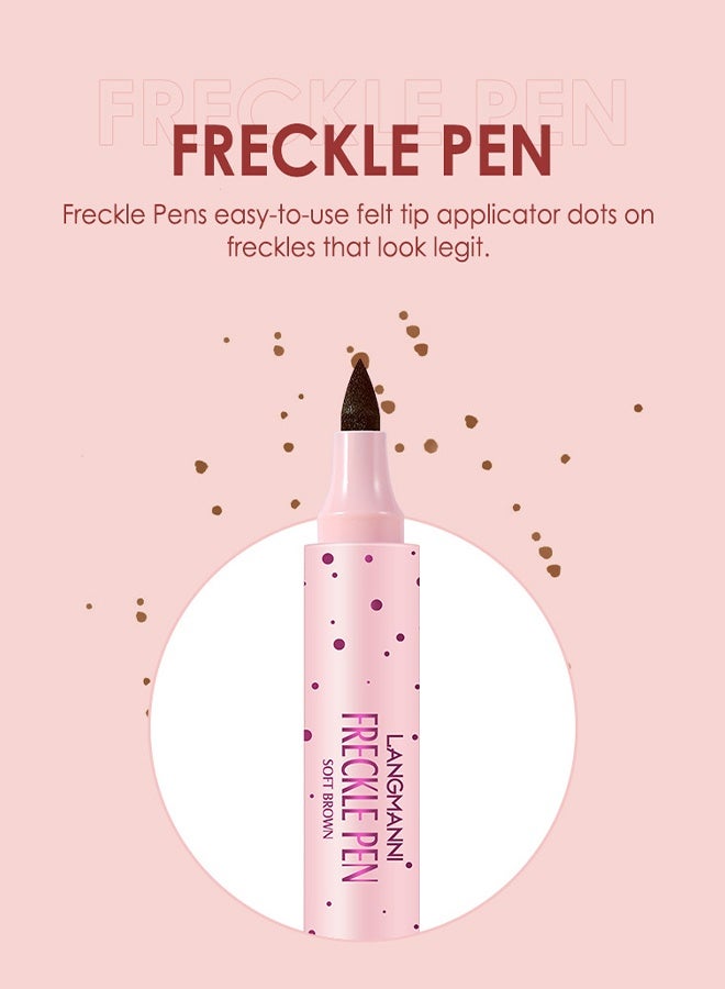 LANGMANNI Freckle Pen Natural Easy To Color Freckles Pen Waterproof & Long Lasting Soft Freckles For Face Tint Freckle Makeup Tool For Women (Dark Brown) 2.5ml - Image 5