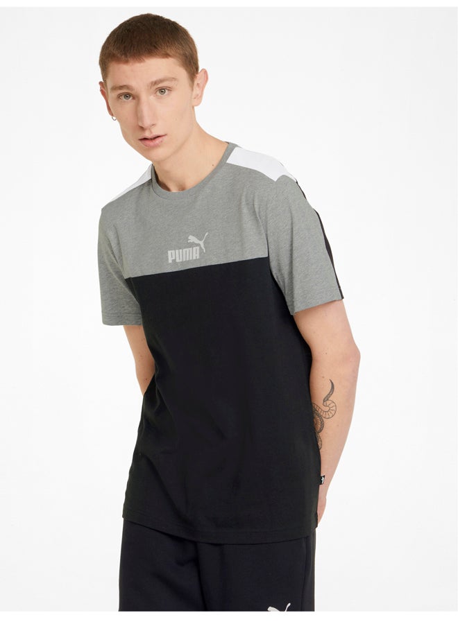 PUMA تي شيرت Ess+ Block بأكمام قصيرة - Image 1