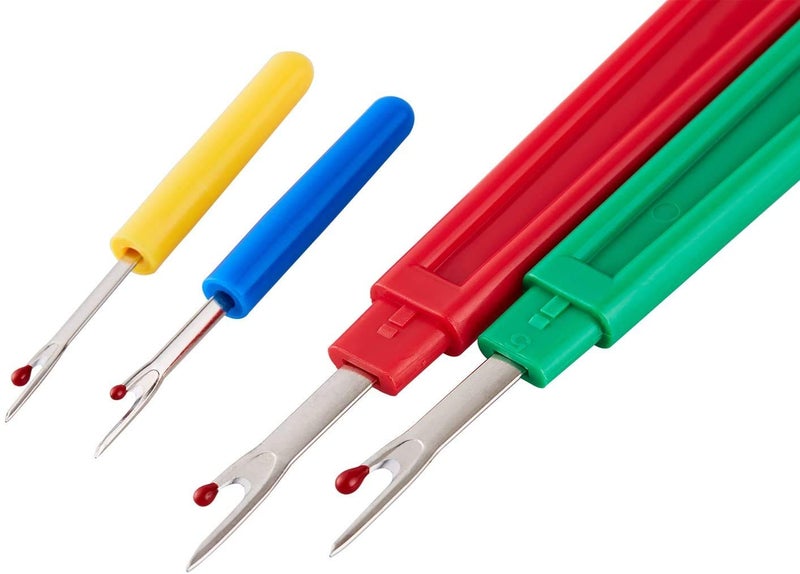 CampTek Sewing Seam Ripper Tool,Stitch Remover and Thread Cutter with 2Big+2Small Seam Rippers,1 Pack Thread Snips,1Pack 5”Scissor - Image 3