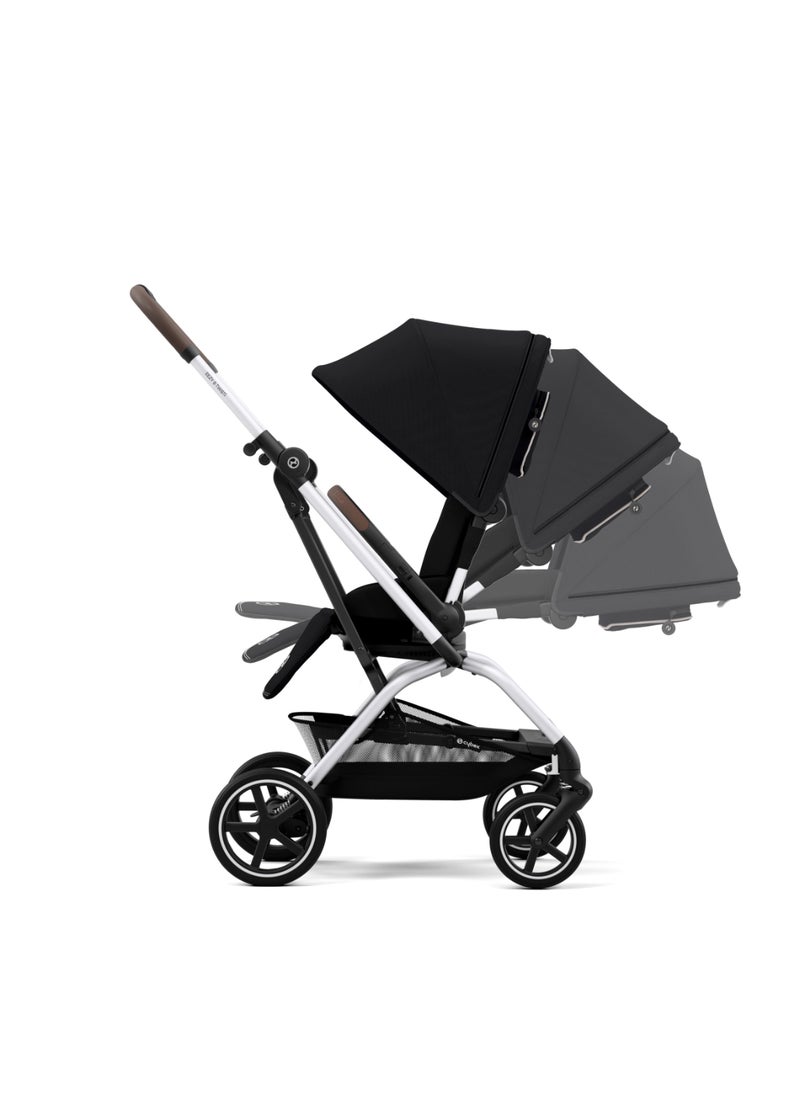 cybex Stroller Eezy S Twist+ 2 Slv Moon Black  - Image 1