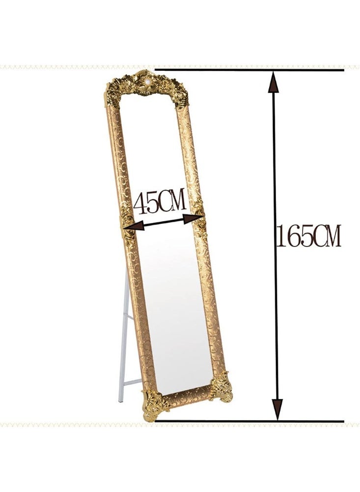 Full Length Mirror, 165x45cm, Floor Standing Mirror with Metal Stand, Free-Standing Large Dressing Mirror, Full Body Mirror for Living Room, Bedroom - Image 3