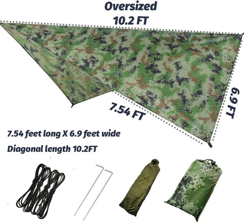 AEETT Camping Hammock with Mosquito Net and Rain Fly - Travel Hammock Bug Net - Hammock Tent for Outdoor Hiking Backpacking Travel Camping Accessories and Camping Gear… - Image 5