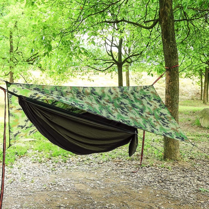 AEETT Camping Hammock with Mosquito Net and Rain Fly - Travel Hammock Bug Net - Hammock Tent for Outdoor Hiking Backpacking Travel Camping Accessories and Camping Gear… - Image 2