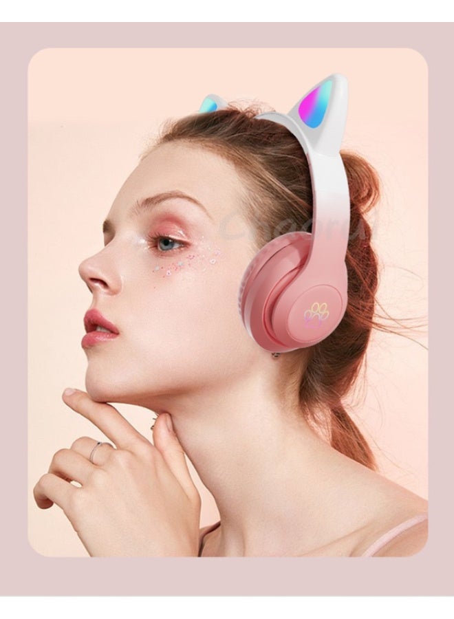 سماعات رأس مزودة بأذنين قططية مضيئة - Image 2