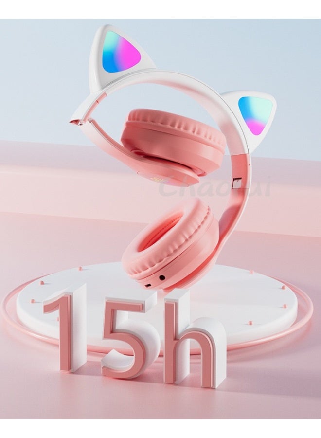 سماعات رأس مزودة بأذنين قططية مضيئة - Image 3