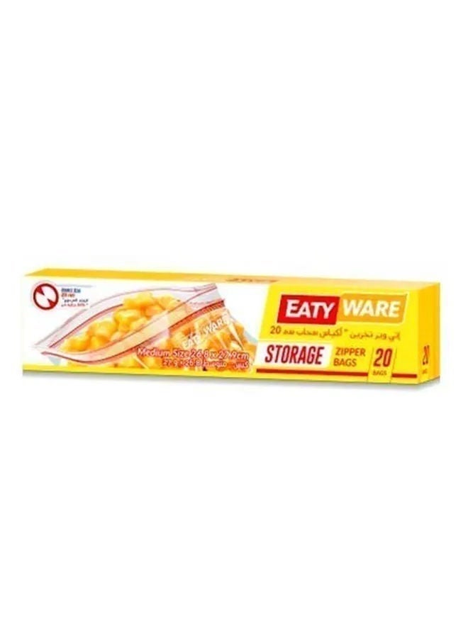EATYWARE Zipper Storage Bag, M, 20 Pcs, China 