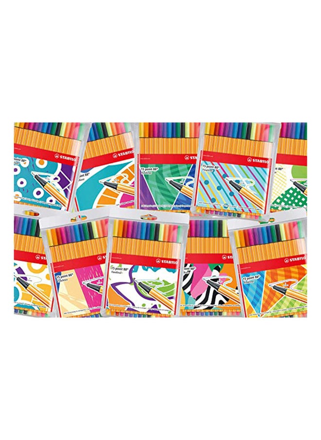 STABILO Stabilo Pen 68 Brush Cardboard Wallet - 12 
