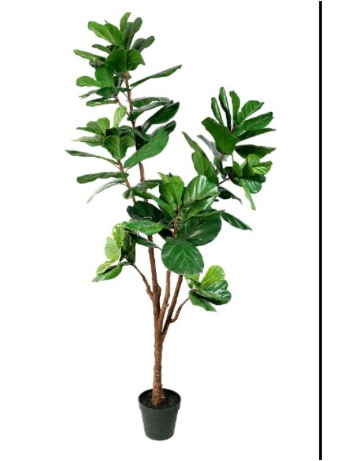 HRT WALL Artificial Ficus Lyrata 210cm - green 