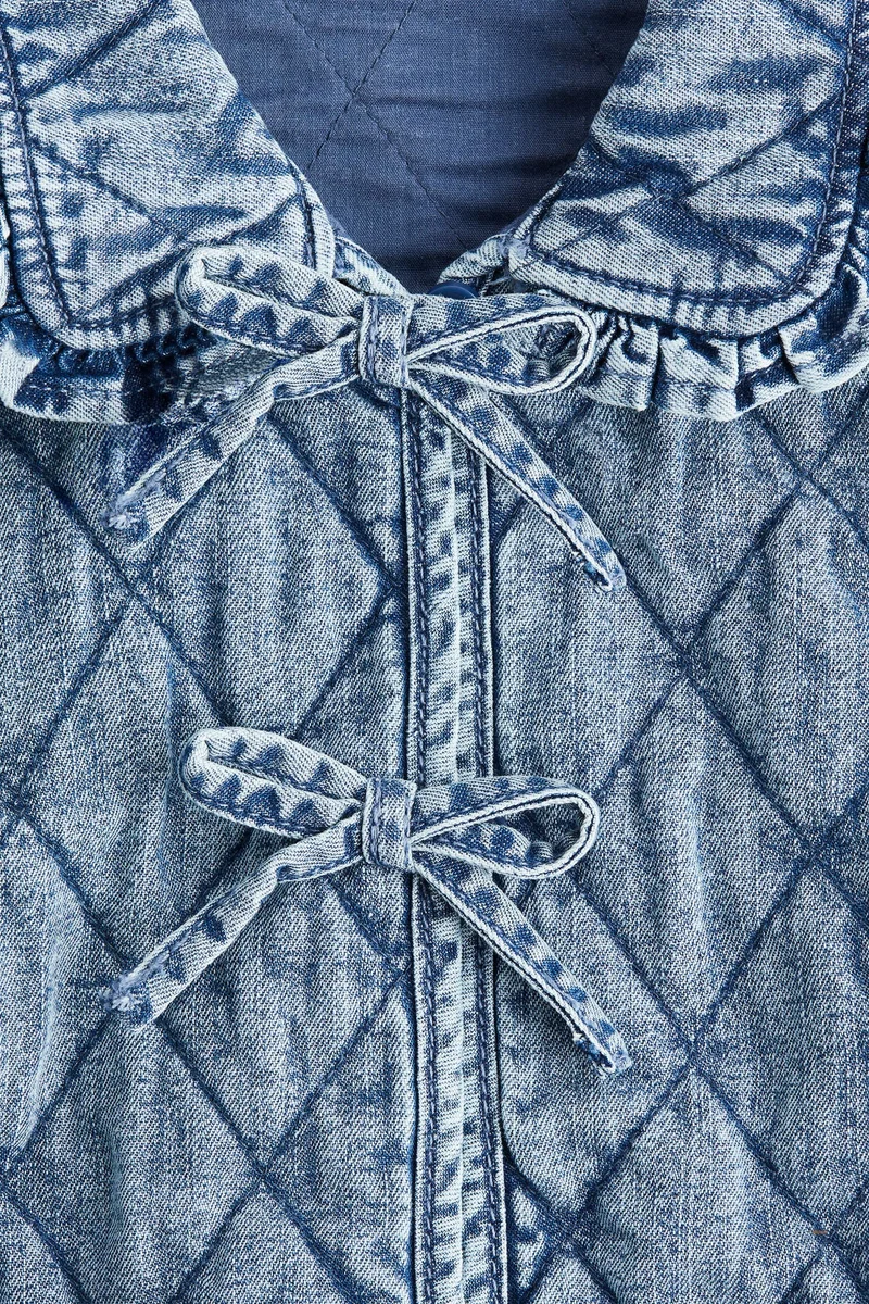 H&M Quilted denim jacket