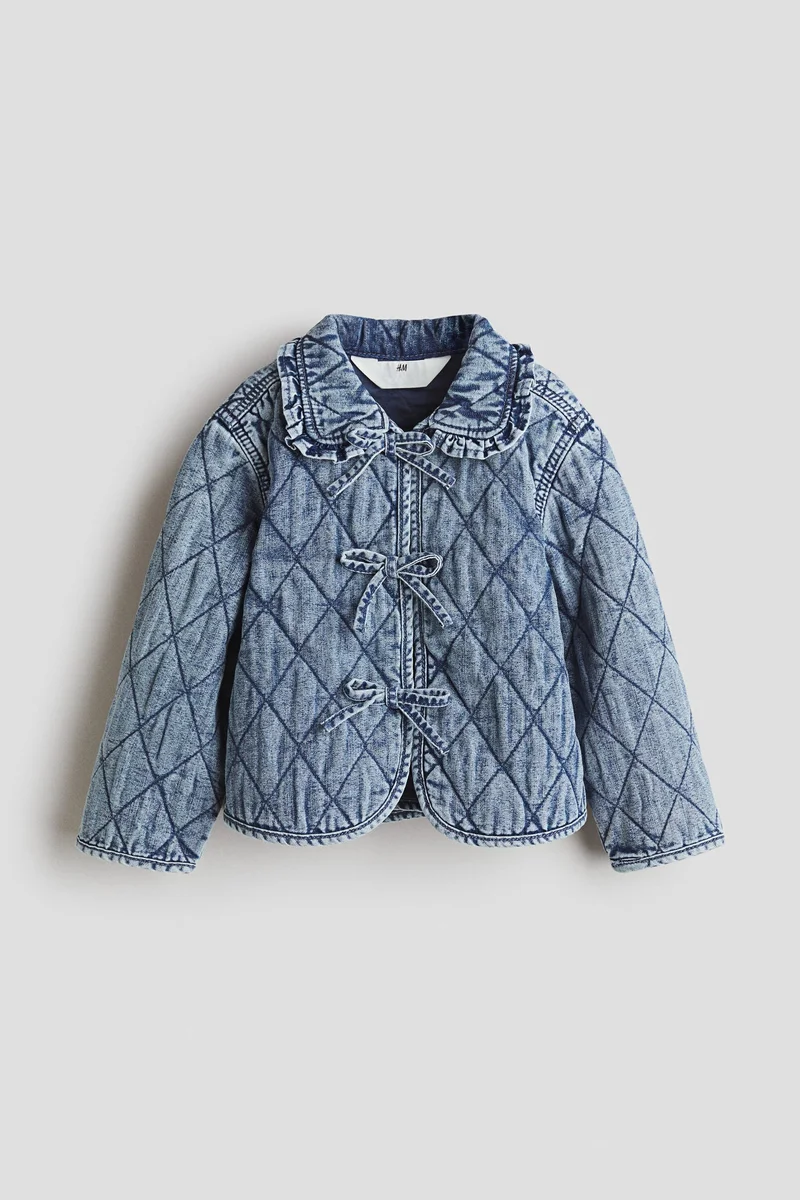 H&M Quilted denim jacket