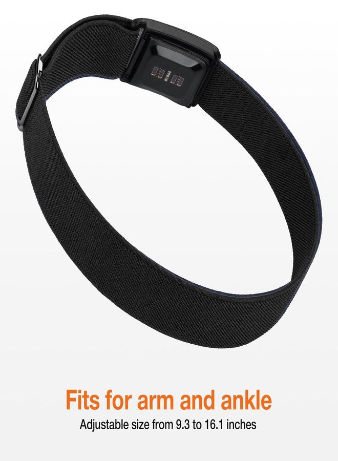 BandSmith Sport Band Compatible with Whoop Band 5.0, Soft Nylon Replacement Bicep Band with Case for Men Women, Breathable Adjustable Wristband for Whoop 5.0, Black, Regular - Image 3