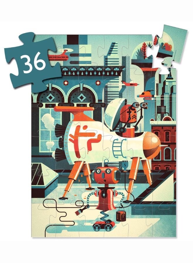 DJECO Bob The Robot  Silhouette Puzzle - Image 4