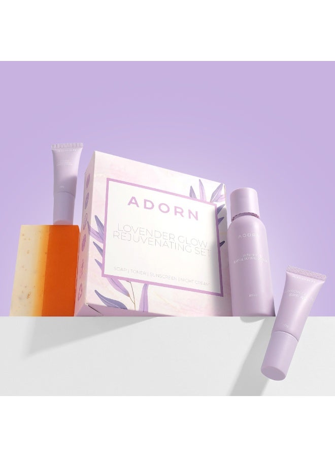 Adorn by Calmskin Radiance Potion Intense Exfoliating Set with Collagen - 4-Piece Complete Skin Brightening Kit - Image 2