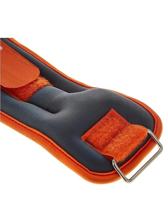 ليف أب سبورتس أوزان كاحل رياضية من لايف اب، لون برتقالي/أسود، وزن 0.5 كيلوجرام، مجموعة من قطعتين - Image 3