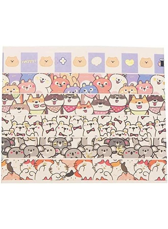 Generic Pets Washi Tape Set 18 Rolls Gold Embellishment Decorative Masking Tapes For Arts Diy Crafts Bullet Journals Planners Scrapbook Wrapping Puppies  - Image 2