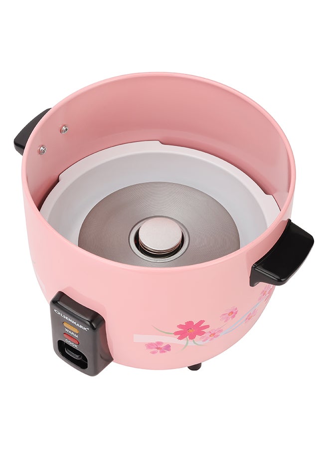 Olsenmark 3 In 1 Rice Cooker - Keep Warm Function - Detachable Power Cord - Water level Indicator - Steam Tray ,Rice Scoop & Measuring Cup - One Touch Operation 1.8 L 700 W OMRC2351 Pink/Black - Image 3
