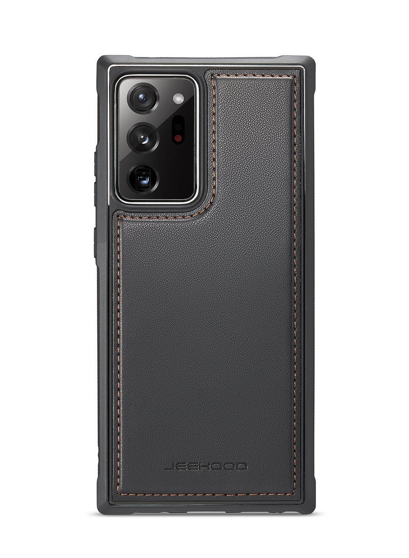 جيهود كيس مي جراب موبايل متوافق مع سامسونج جالاكسي نوت 20 الترا فاخر من جلد البولي يوريثين غطاء خلفي متوافق مع سامسونج جالاكسي نوت 20 الترا - اسود - Image 3