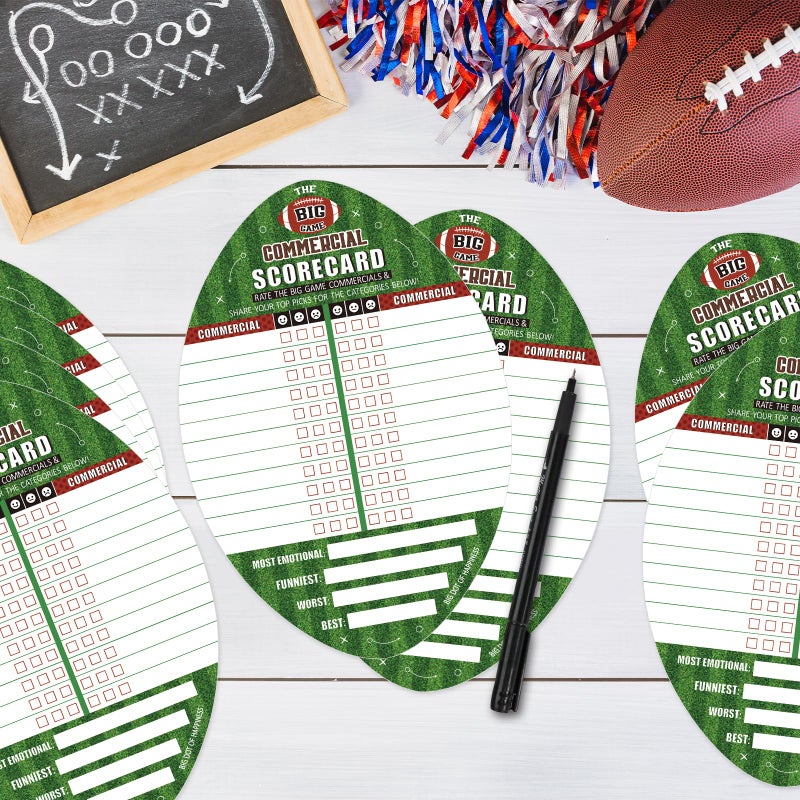 Sereliy 25 Pack Football Party Cards Double-Sided, 2 Games in 1 Football Game Cards for Super Football Bowl Game Day Sports Themed Parties - Image 4