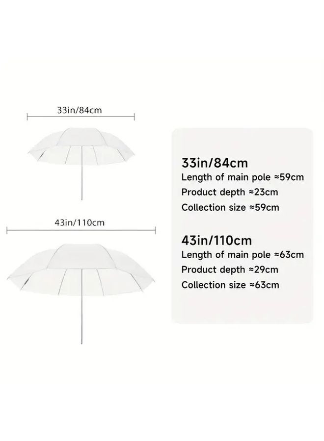 43 Inch Black Golden Double Layer Photography Umbrella For Studio Lighting - Image 3