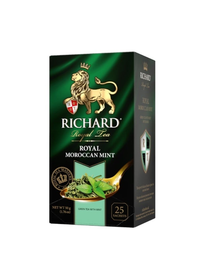Green Tea Bags, Moroccan Mint - 25 Bags, Russia
