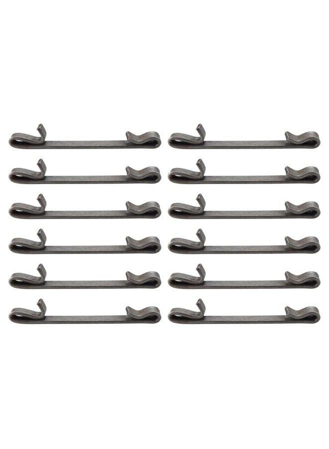 TERUIPE 12 Pcs Early 2'' Double Loop Style Tool Box Drawer Slide Retaining Keeper Clips - Image 1